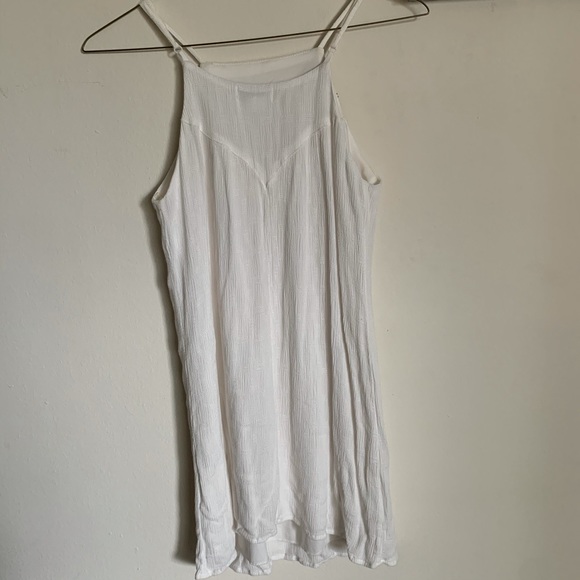 Ivory White Floral Spaghetti Strap Midi Dress - Picture 4 of 4